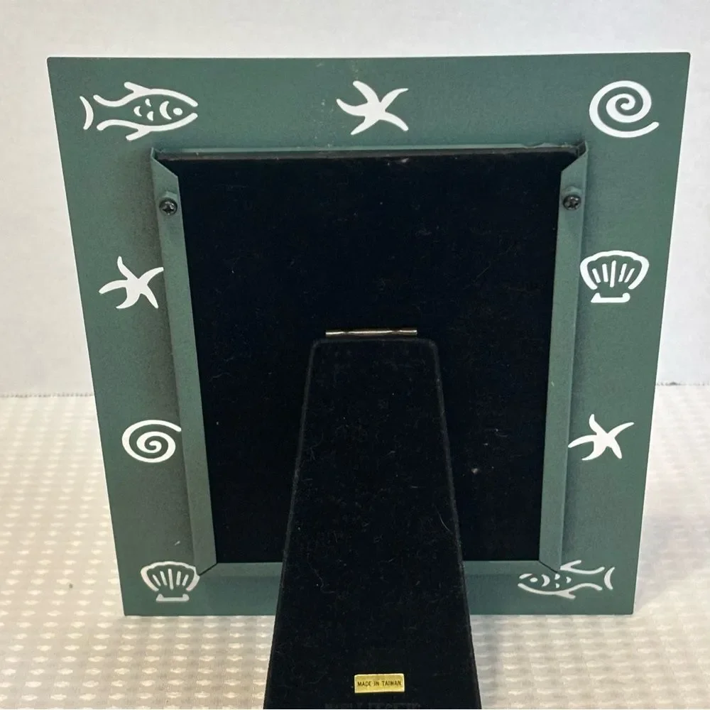 Noble Designs Green Decorative Metal Beach Seashore Photo Frame 5